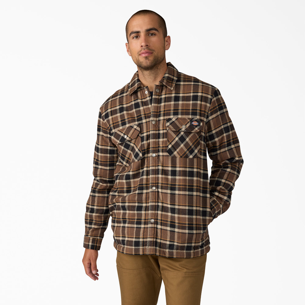 Water Repellent Fleece-Lined Flannel Shirt Jacket | Dickies