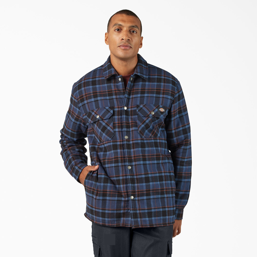 Water Repellent Fleece-Lined Flannel Shirt Jacket | Dickies