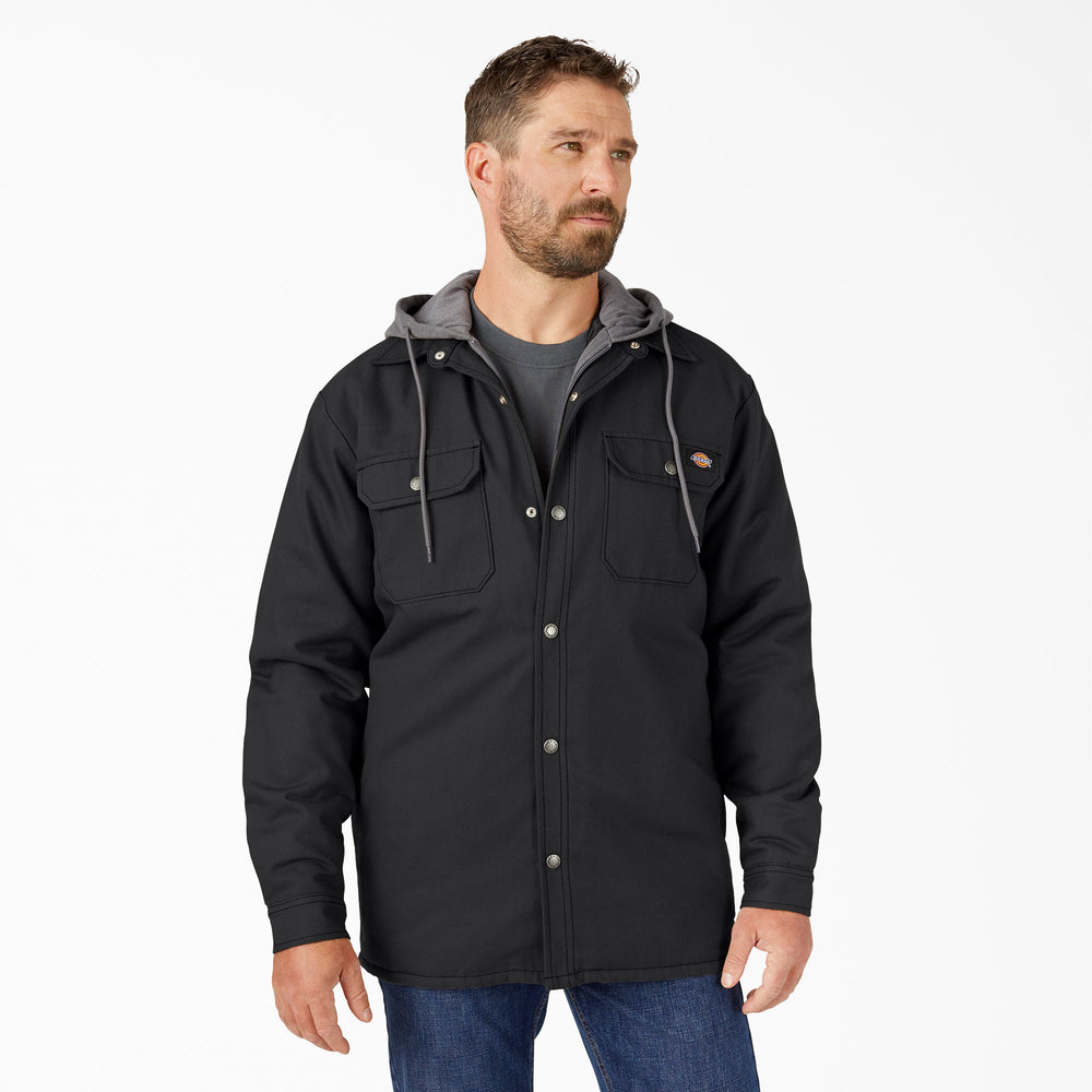 Water Repellent Duck Hooded Shirt Jacket | Dickies