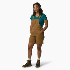 Women's Relaxed Fit Bib Shortalls, 7" | Dickies