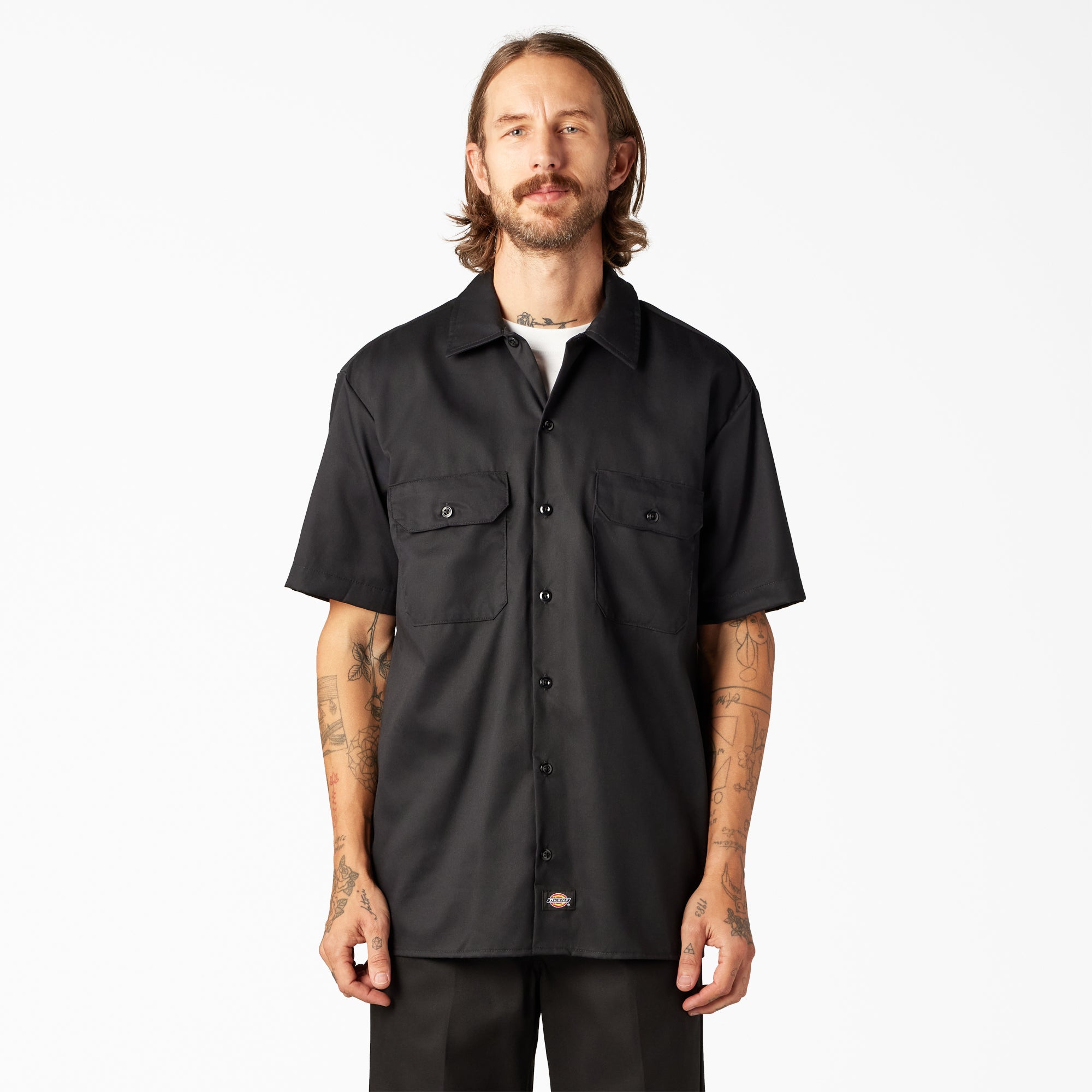 FLEX Relaxed Fit Short Sleeve Work Shirt | Dickies
