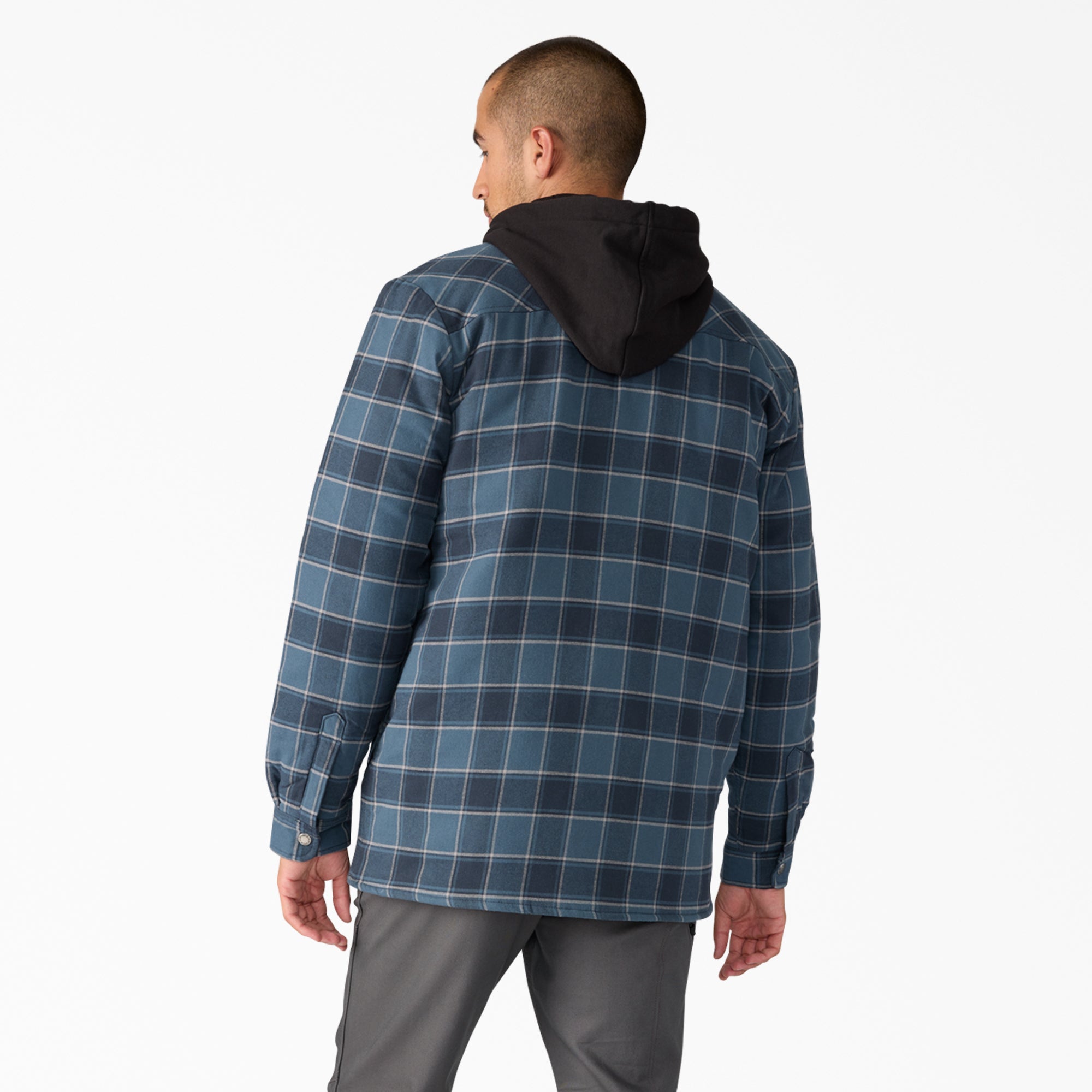 Water Repellent Flannel Hooded Shirt Jacket | Dickies