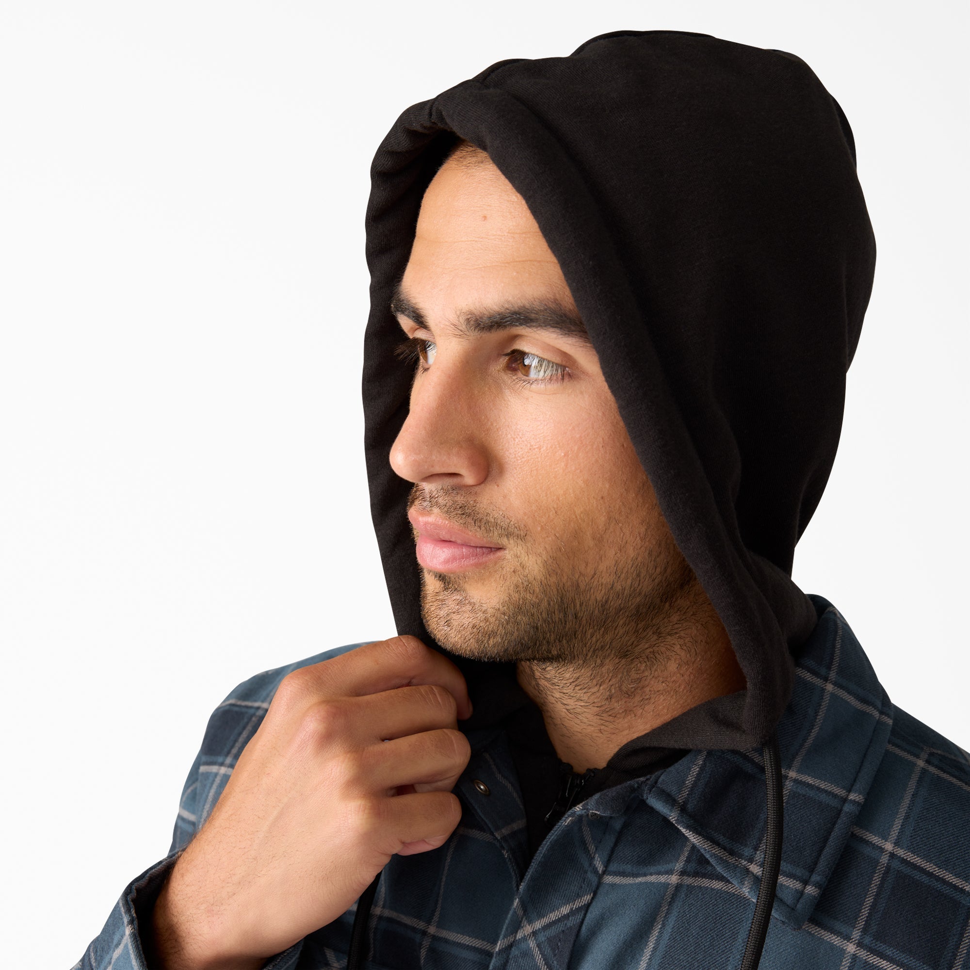 Water Repellent Flannel Hooded Shirt Jacket | Dickies