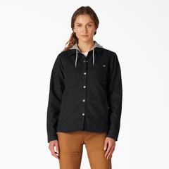 Women's Duck Hooded Shirt Jacket | Dickies