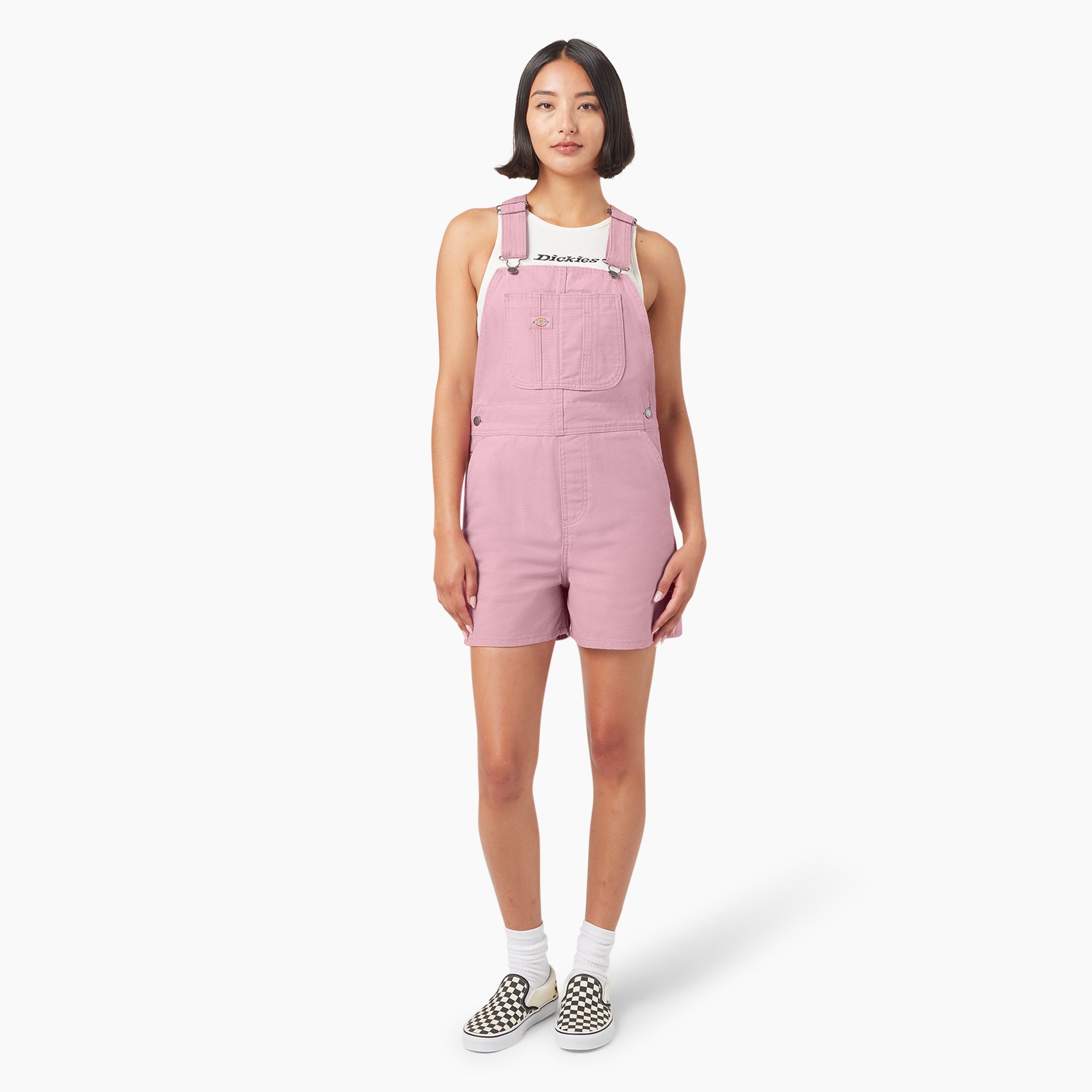 Women's Duck Canvas Bib Shortalls, 4" | Dickies